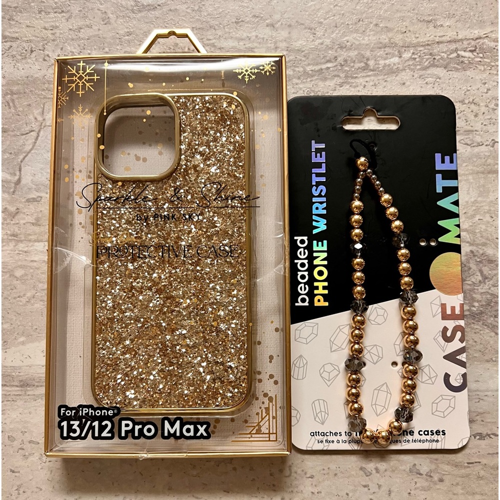 iPhone 13/12 Pro max Case & Wristlet